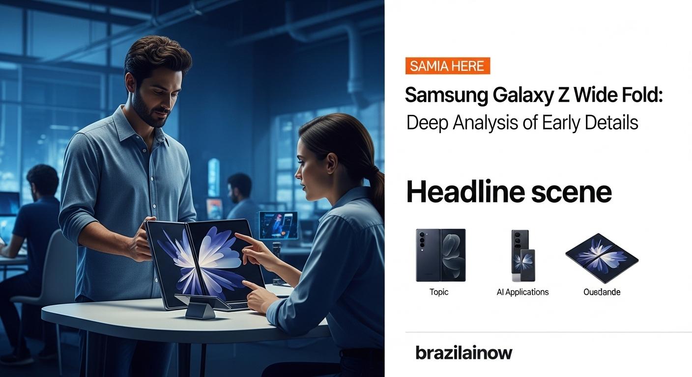 Concept render of Samsung Galaxy Z Wide Fold with a wide foldable display